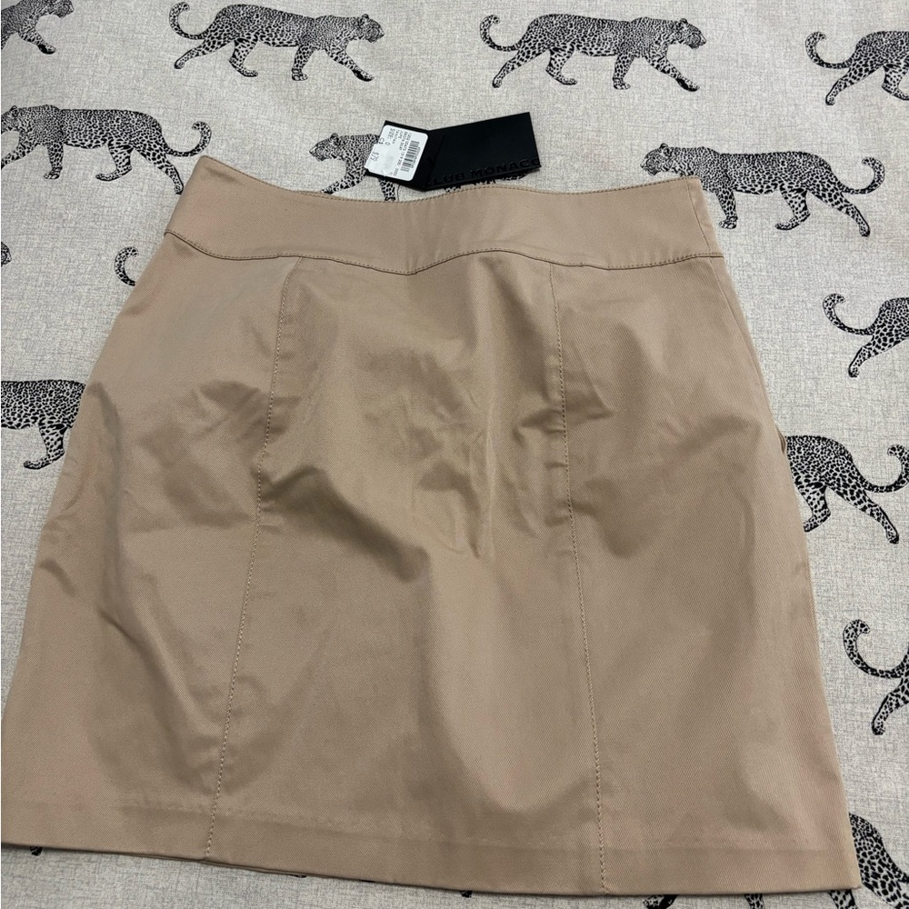 Club Monaco Tan A-Line Skirt